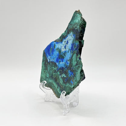 Natural Polished Azurite Malachite Crystal Slab Gemstone for Energy, Focus, Relaxation & Home or Office Display – RSL088