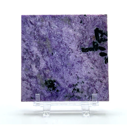 Natural Polished Purple Charoite Gemstone Slab - Gem Avenue