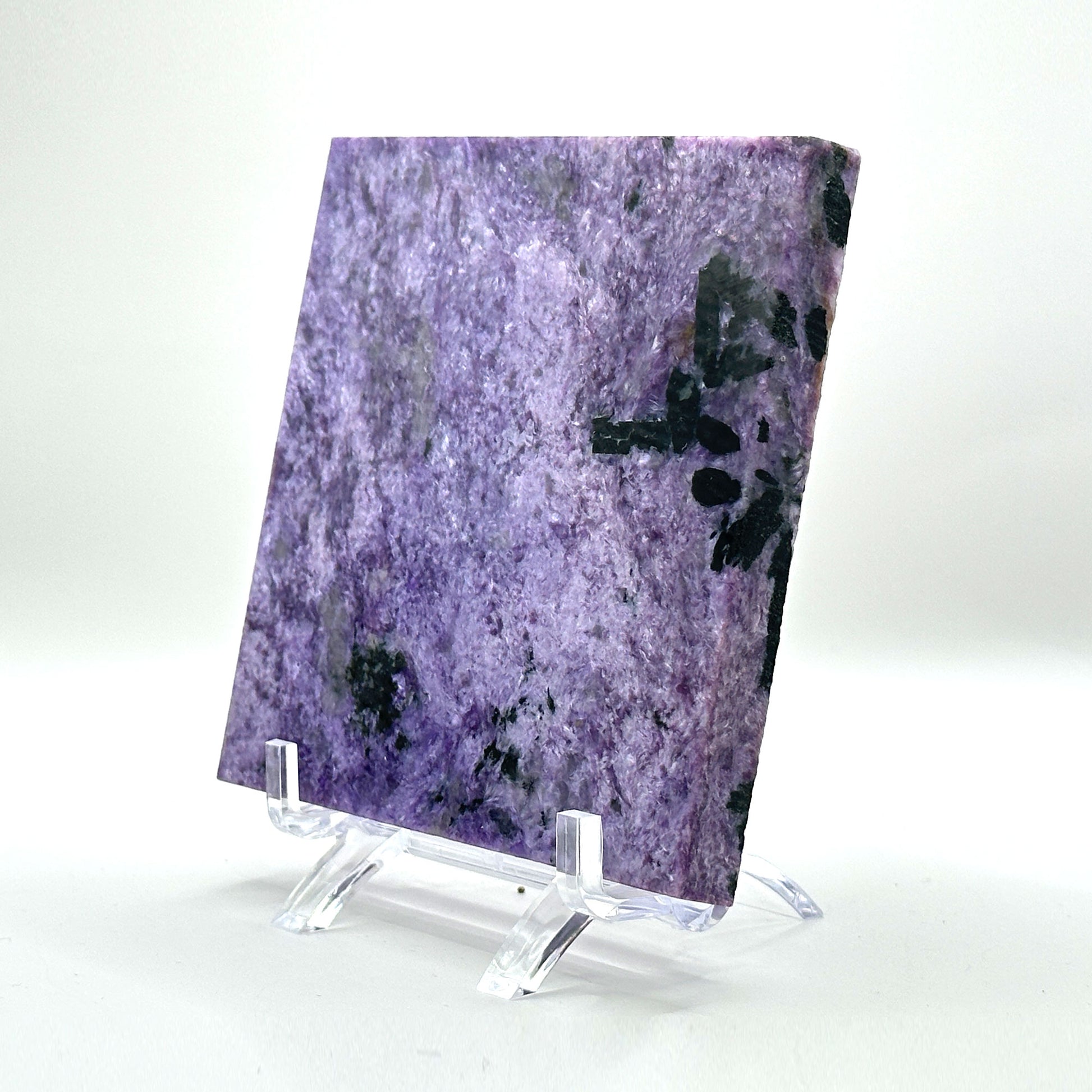 Natural Polished Purple Charoite Gemstone Slab - Gem Avenue
