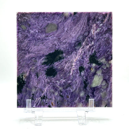 Natural Polished Charoite Slab - Gem Avenue