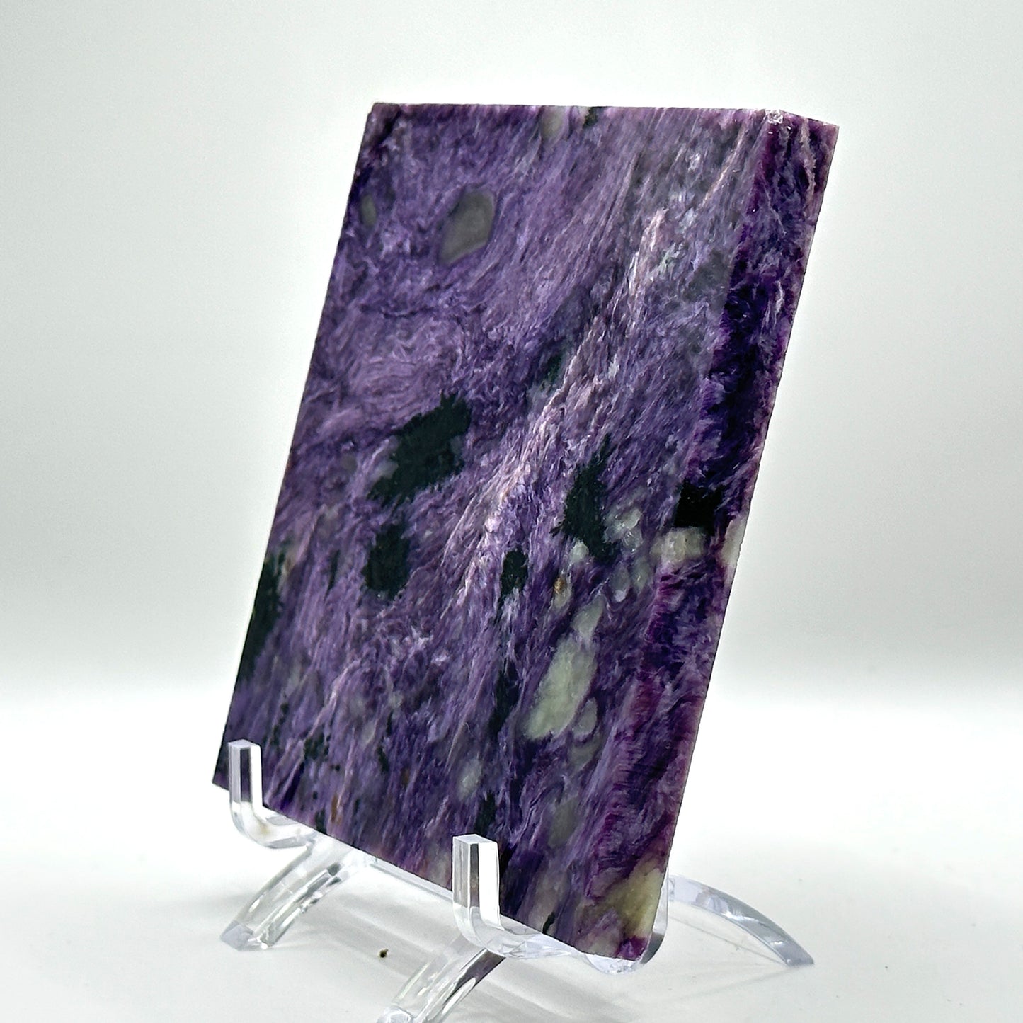 Natural Polished Charoite Slab - Gem Avenue
