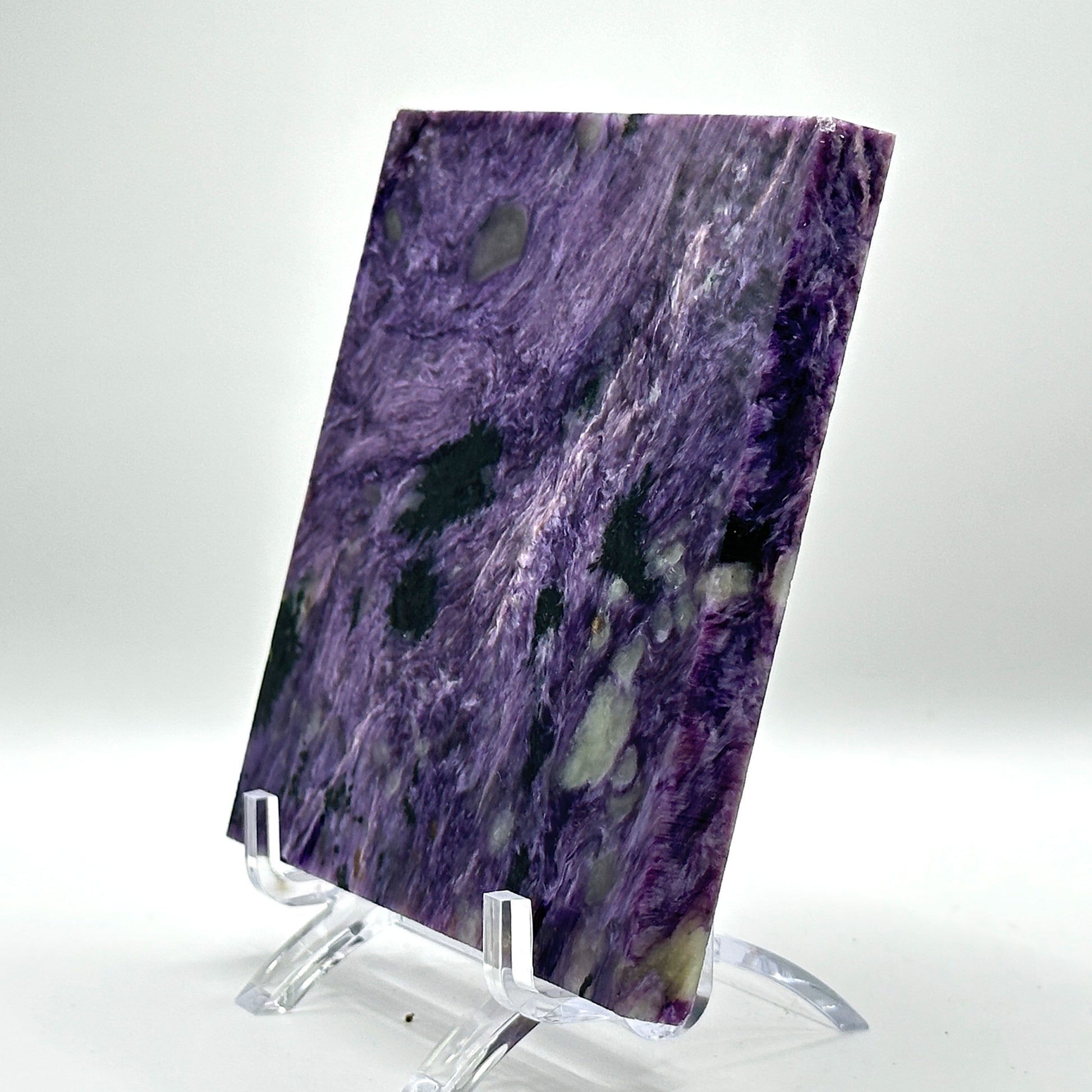 Natural Polished Charoite Slab - Gem Avenue