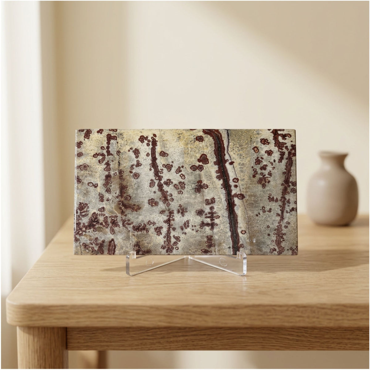 Natural Polished Picture Jasper Slab - Gem Avenue Retail