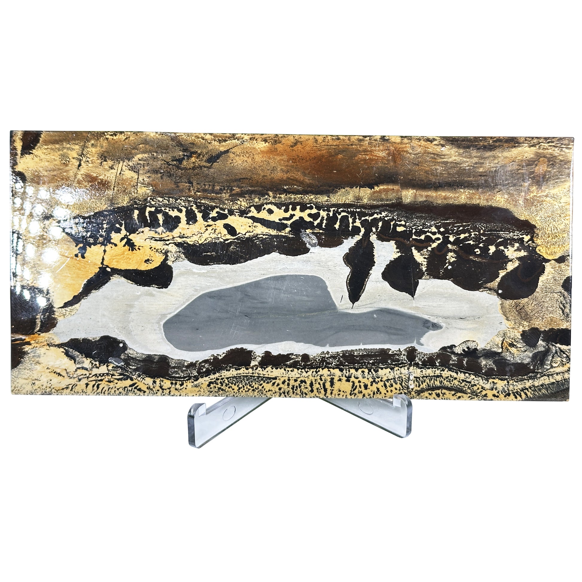 Natural Polished Picture Jasper Slab - Gem Avenue Retail
