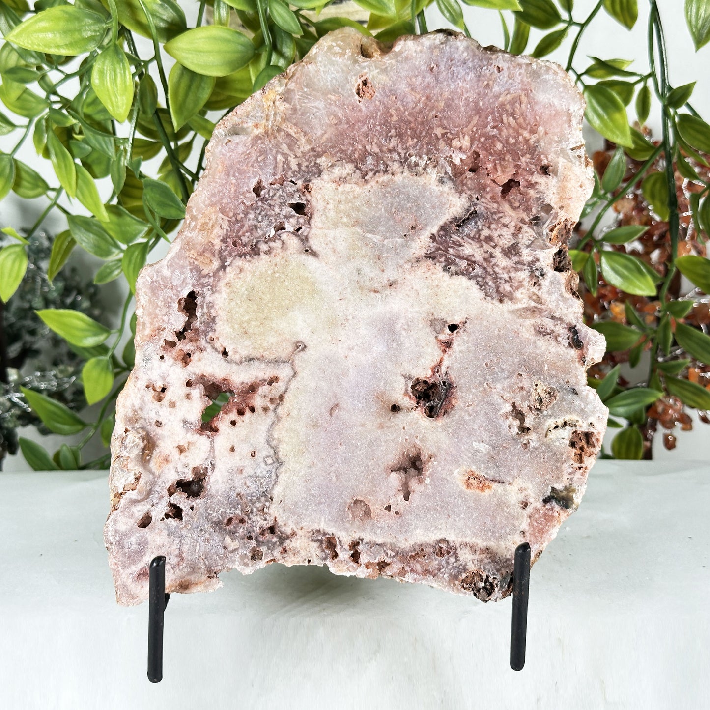 Pink Amethyst Crystal Slab - Gem Avenue Retail