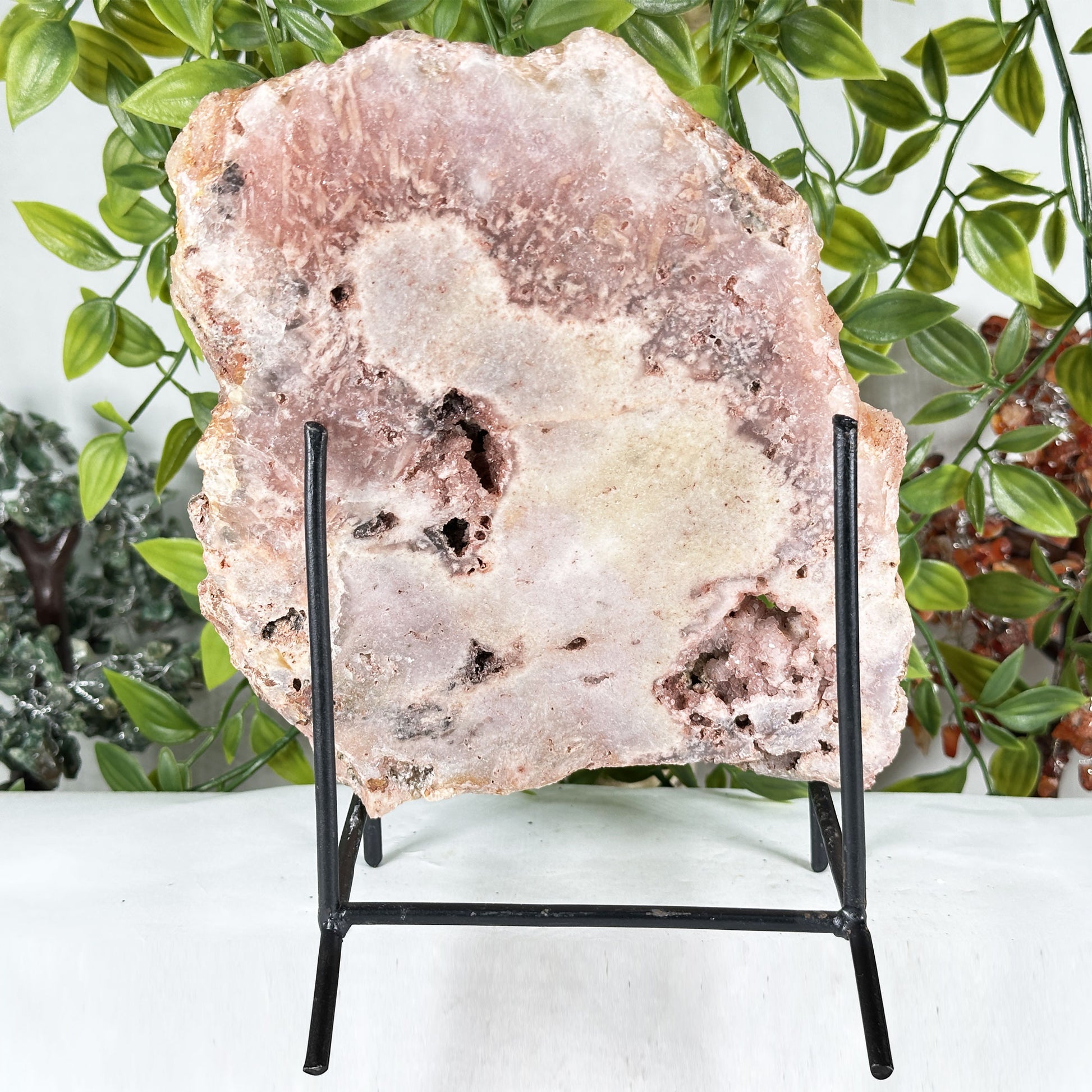 Pink Amethyst Crystal Slab - Gem Avenue Retail