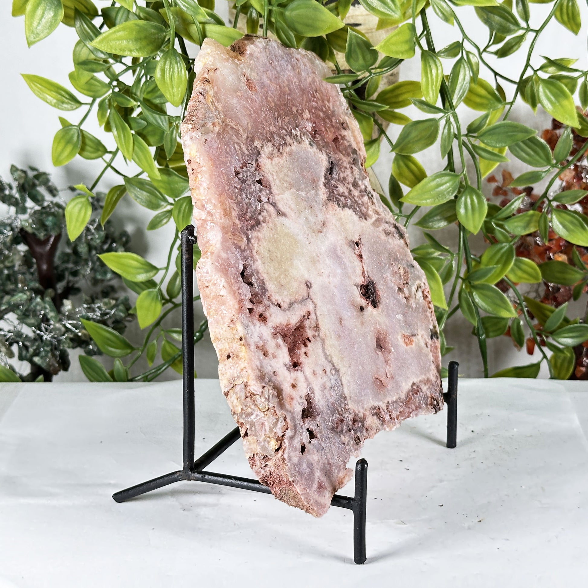 Pink Amethyst Crystal Slab - Gem Avenue Retail
