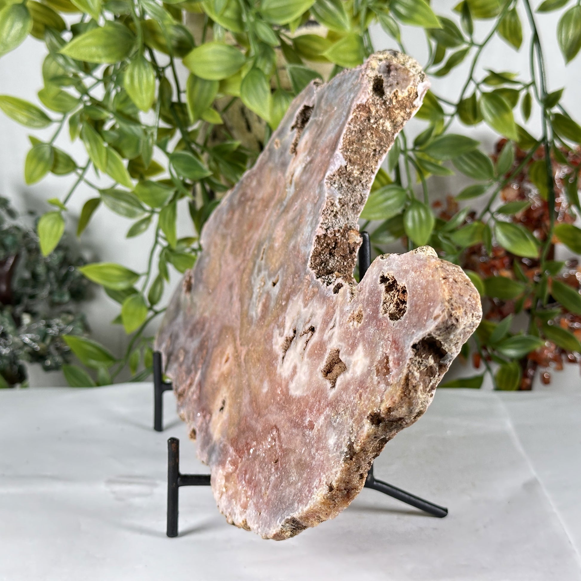Pink Amethyst Crystal Slab - Gem Avenue Retail