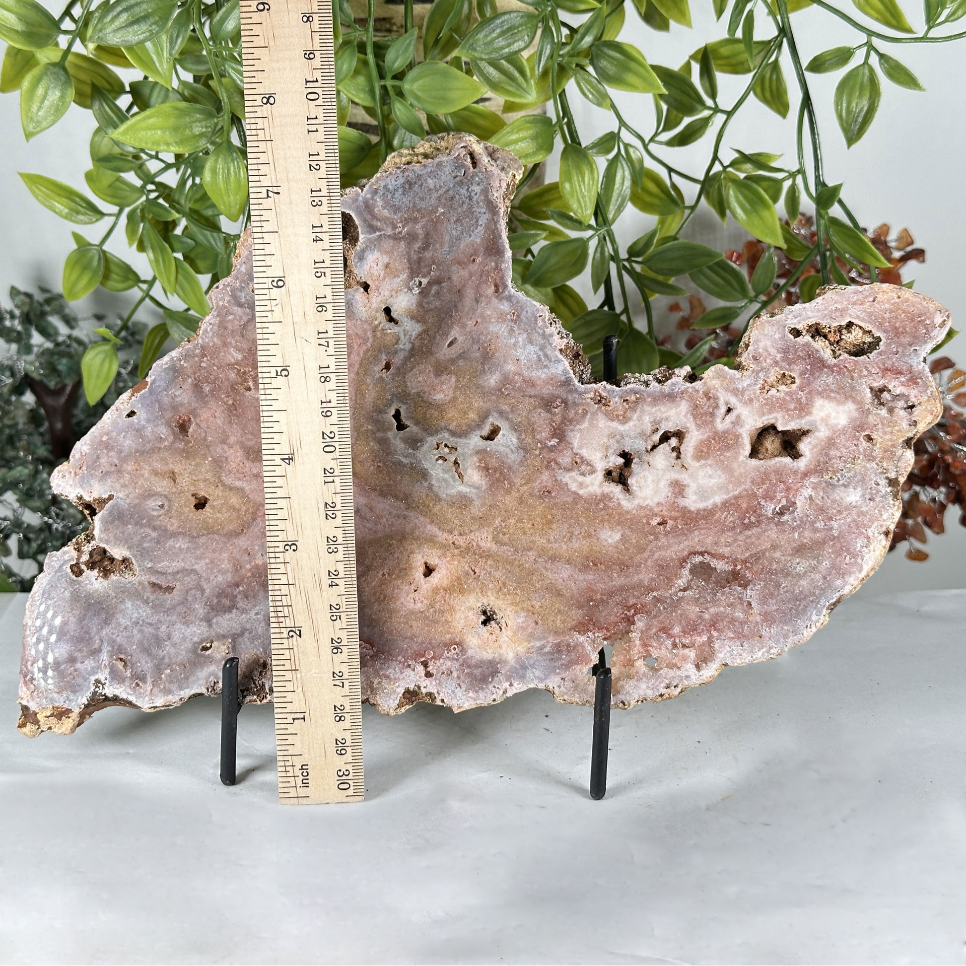 Pink Amethyst Crystal Slab - Gem Avenue Retail
