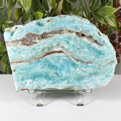 Blue Aragonite Crystal Slab - Gem Avenue Retail