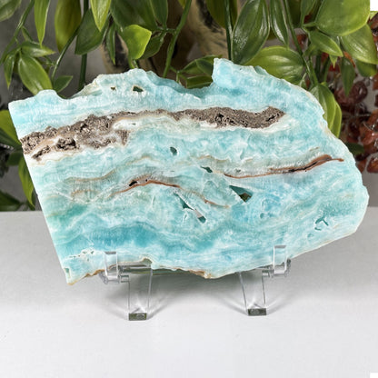Blue Aragonite Crystal Slab - Gem Avenue Retail