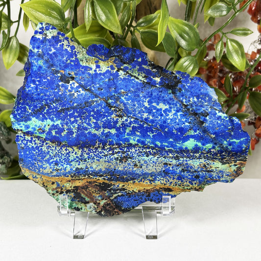 Azurite Malachite Crystal Gemstone Slab - Gem Avenue Retail