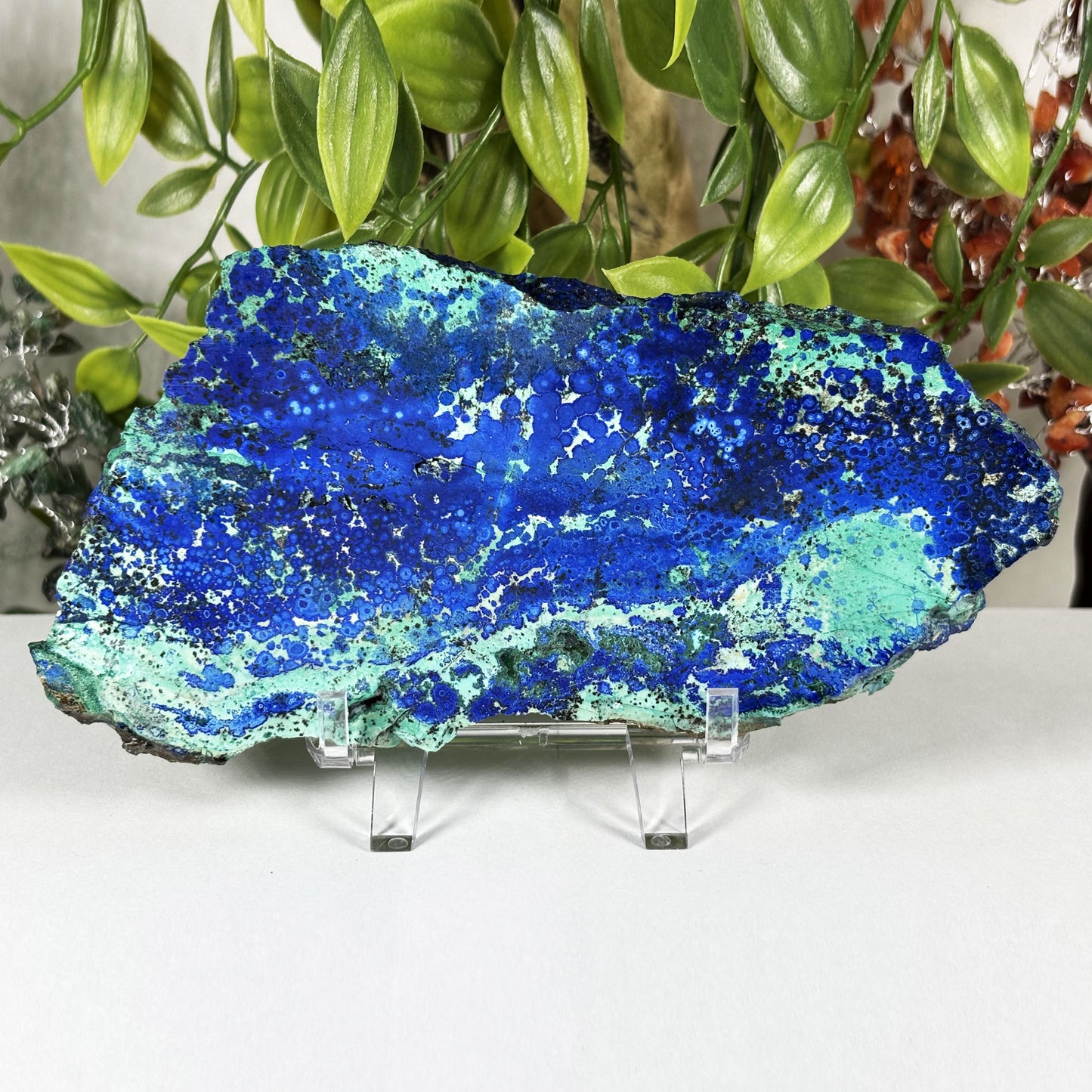 Azurite Malachite Crystal Slab - Gem Avenue Retail