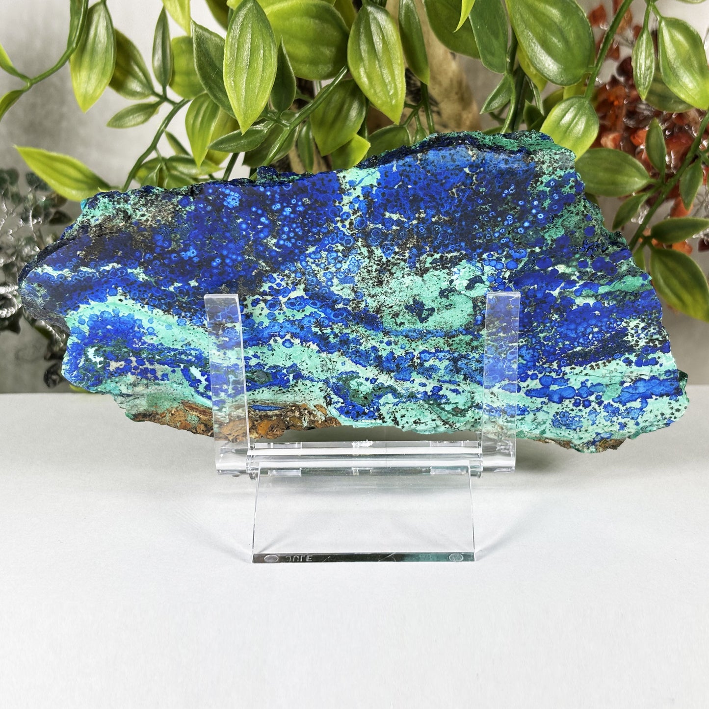 Azurite Malachite Crystal Slab - Gem Avenue Retail