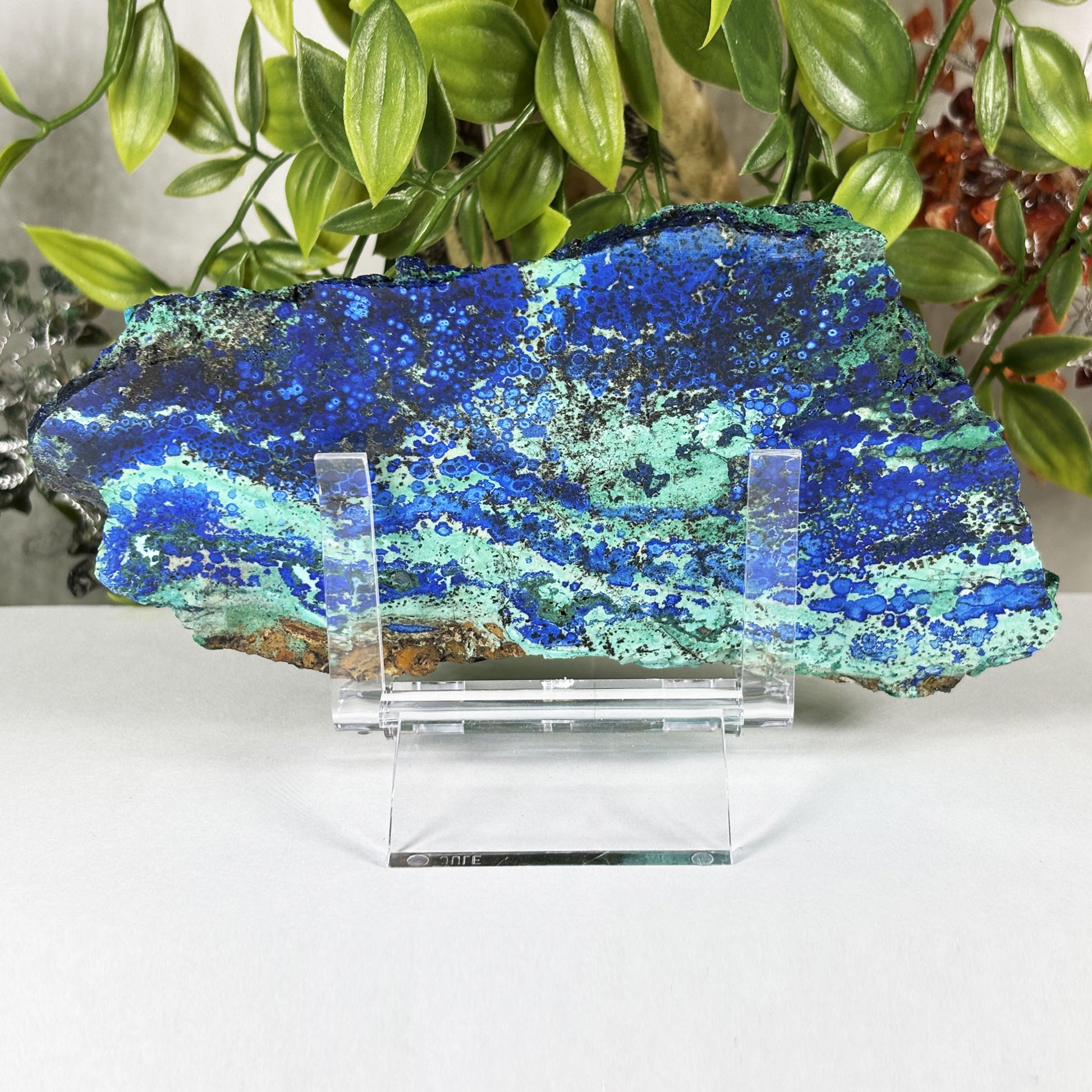 Azurite Malachite Crystal Slab - Gem Avenue Retail