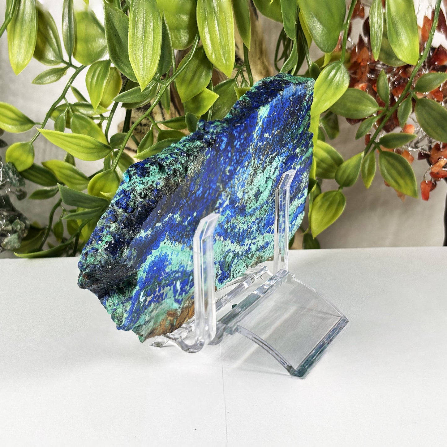 Azurite Malachite Crystal Slab - Gem Avenue Retail