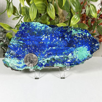 Azurite Malachite Crystal Slab - Gem Avenue Retail