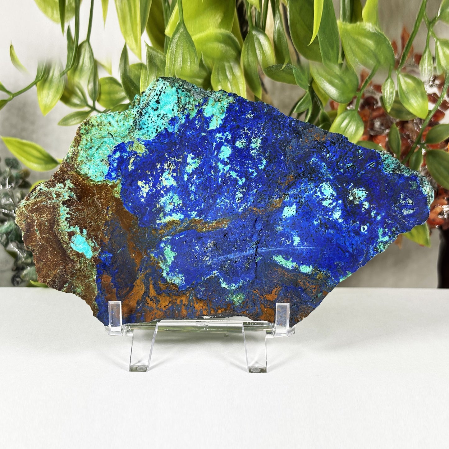 Azurite Malachite Crystal Slab - Gem Avenue Retail