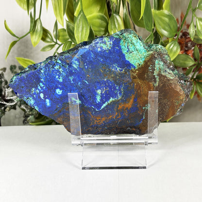Azurite Malachite Crystal Slab - Gem Avenue Retail