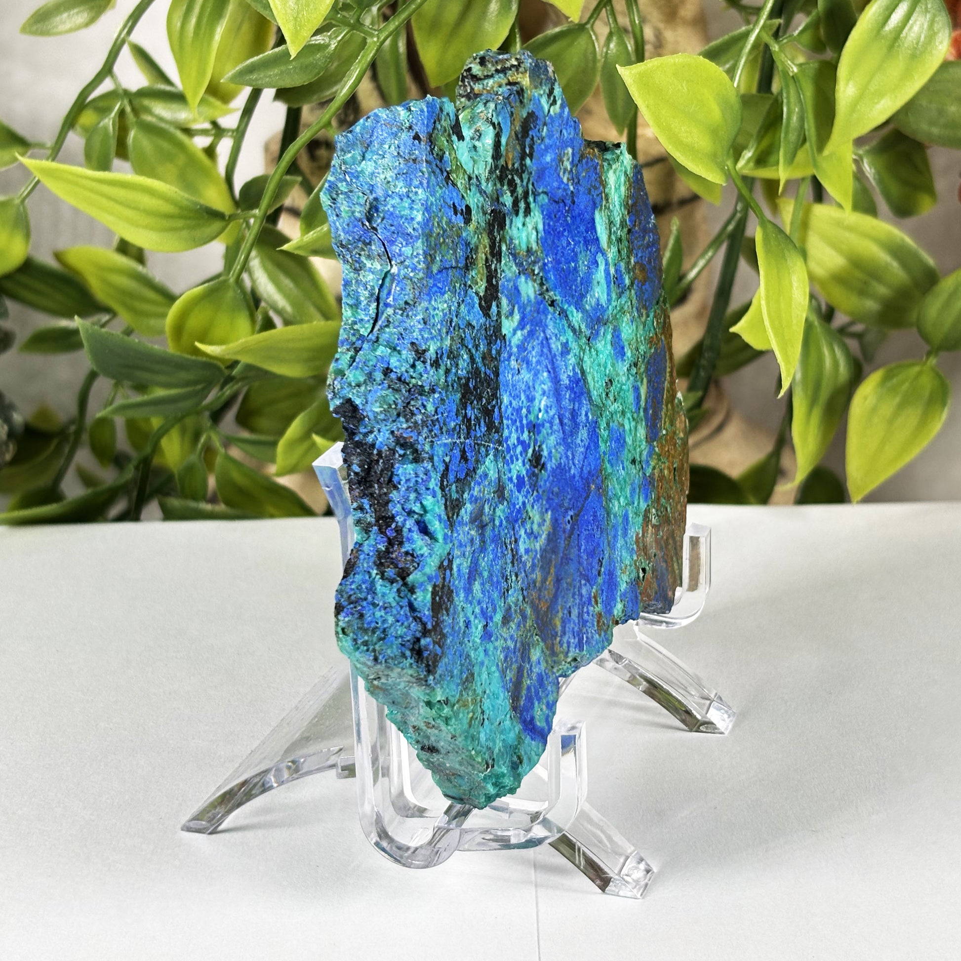 Azurite Malachite Crystal Slab - Gem Avenue Retail