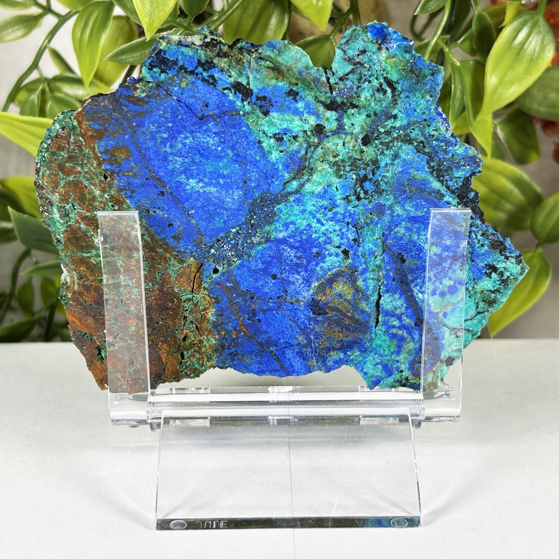 Azurite Malachite Crystal Slab - Gem Avenue Retail