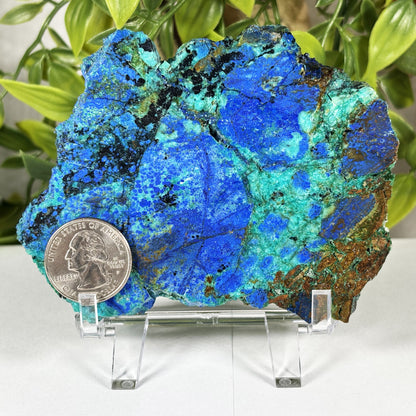 Azurite Malachite Crystal Slab - Gem Avenue Retail