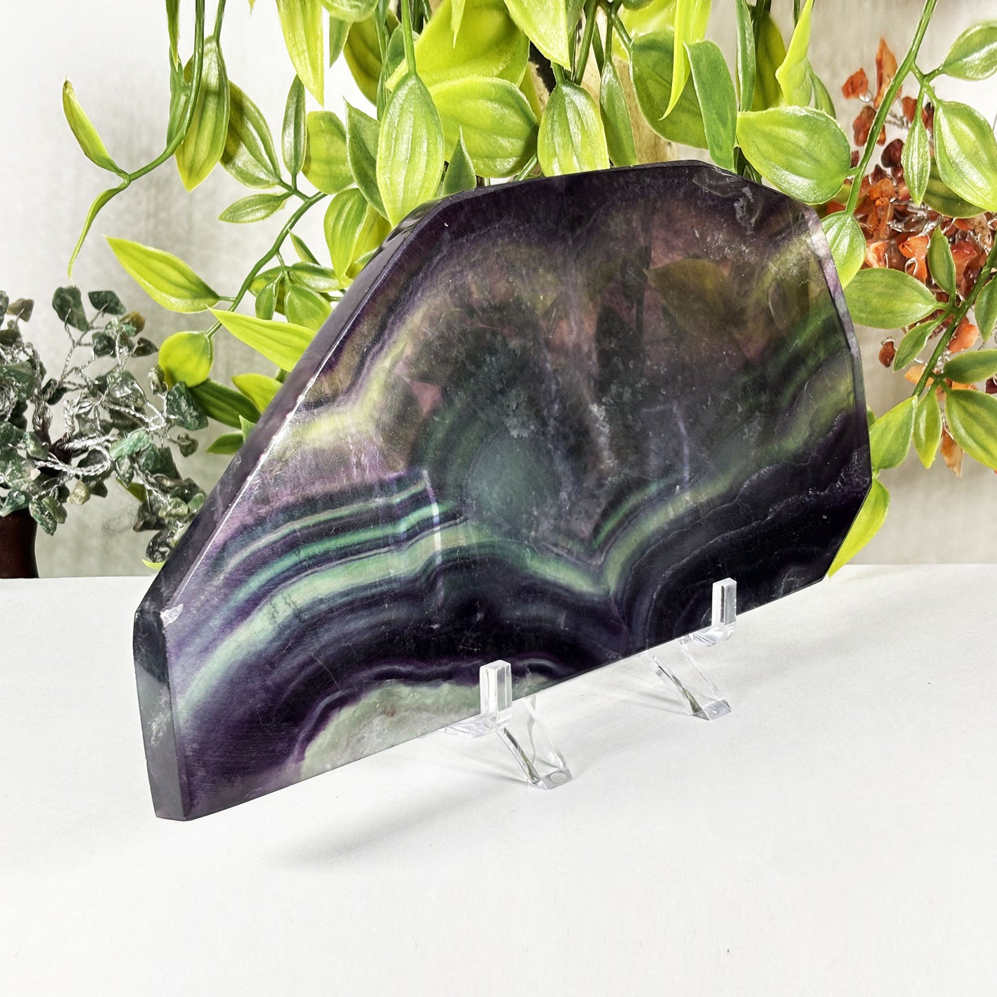 Rainbow Fluorite Crystal Gemstone Slab -  Gem Avenue Retail