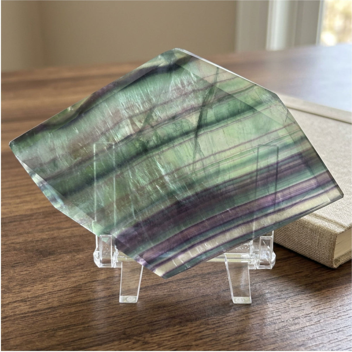 Rainbow Fluorite Crystal Slab - Gem Avenue Retail