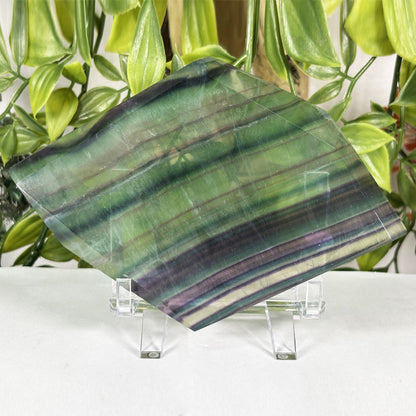 Rainbow Fluorite Crystal Slab - Gem Avenue Retail