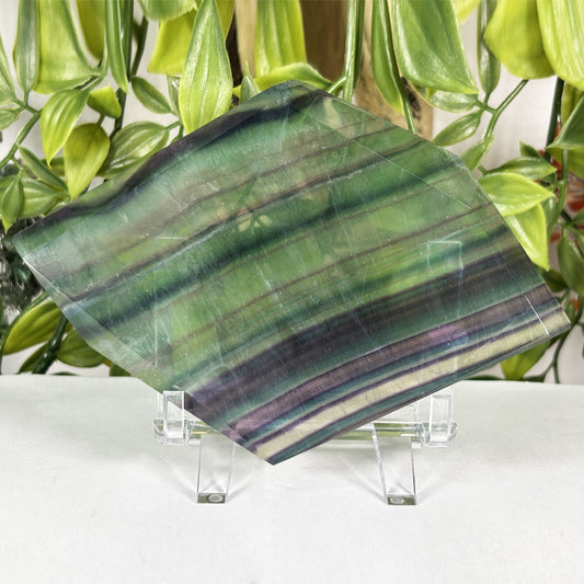 Rainbow Fluorite Crystal Slab - Gem Avenue Retail