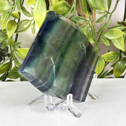 Rainbow Fluorite Crystal Slab - Gem Avenue Retail