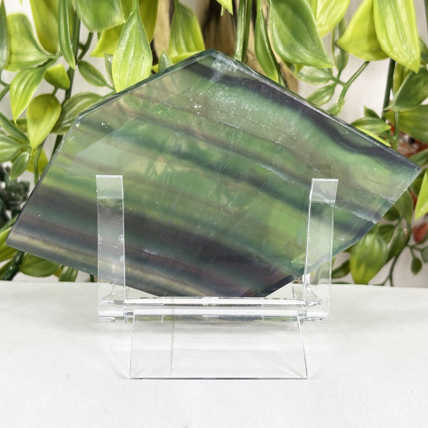 Rainbow Fluorite Crystal Slab - Gem Avenue Retail