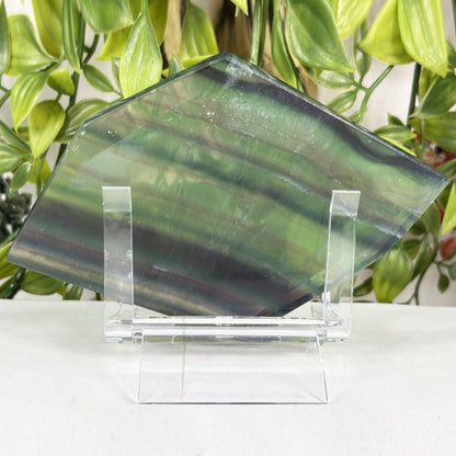 Rainbow Fluorite Crystal Slab - Gem Avenue Retail