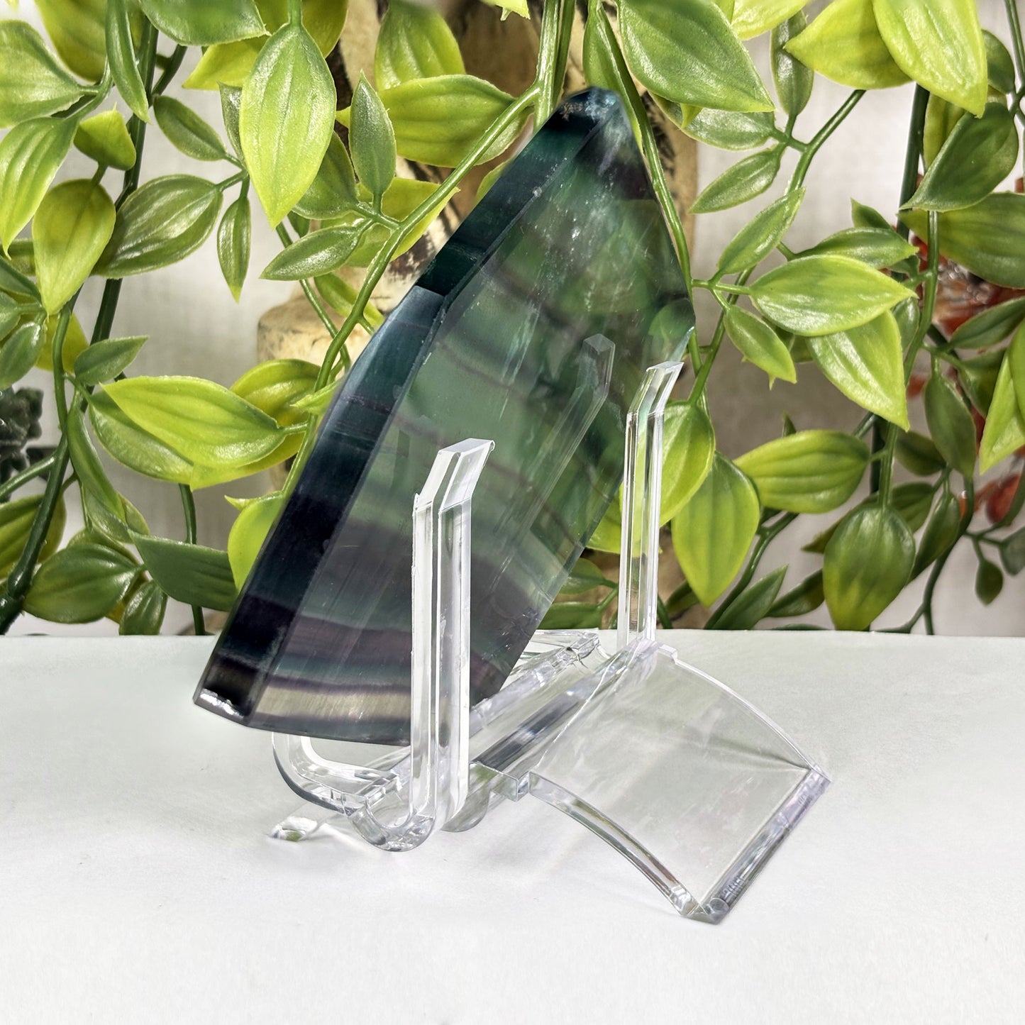 Rainbow Fluorite Crystal Slab - Gem Avenue Retail