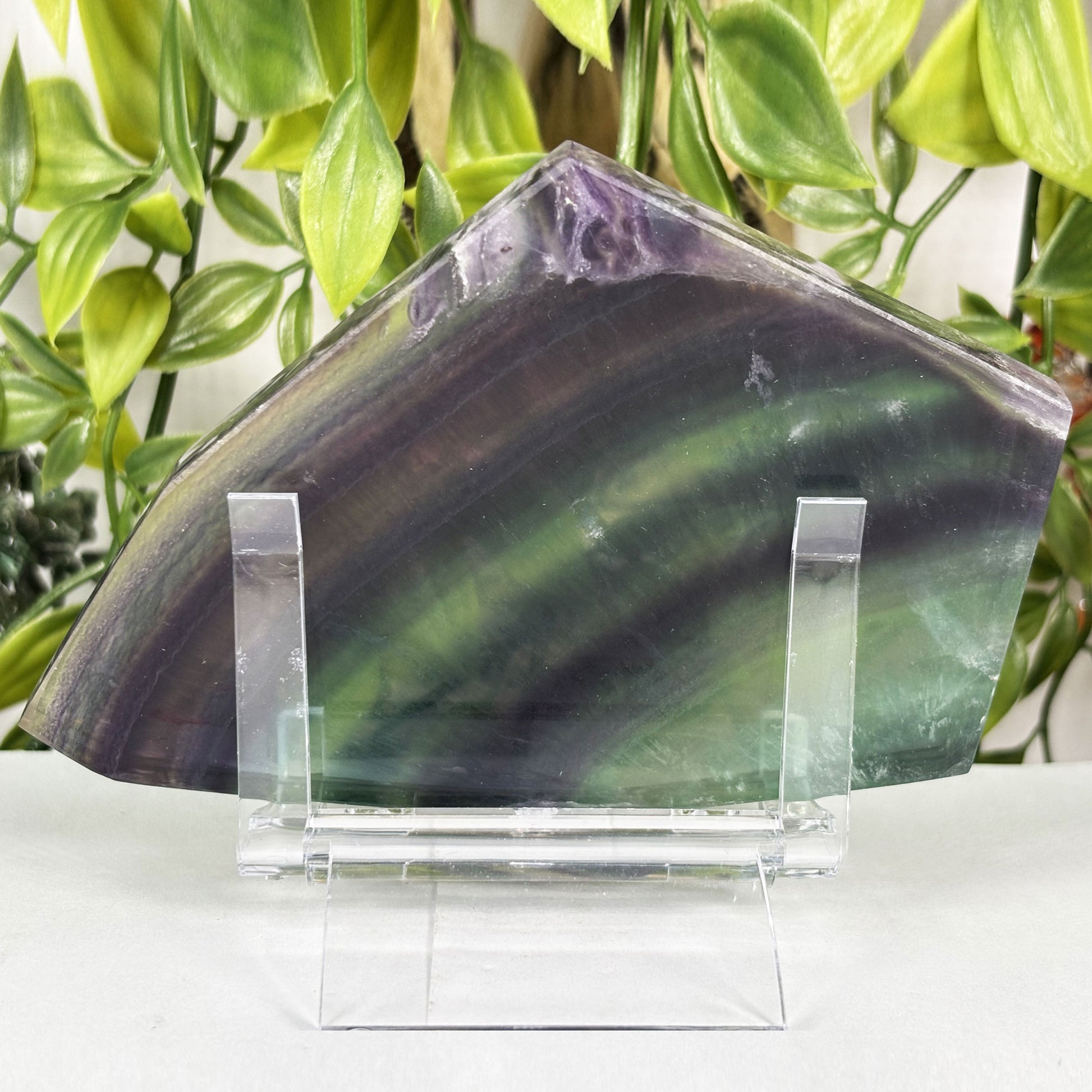 Rainbow Fluorite Crystal Slab - Gem Avenue Retail