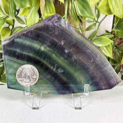 Rainbow Fluorite Crystal Slab - Gem Avenue Retail