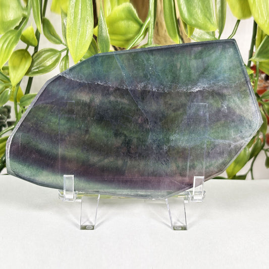 Rainbow Fluorite Crystal Slab - Gem Avenue Retail