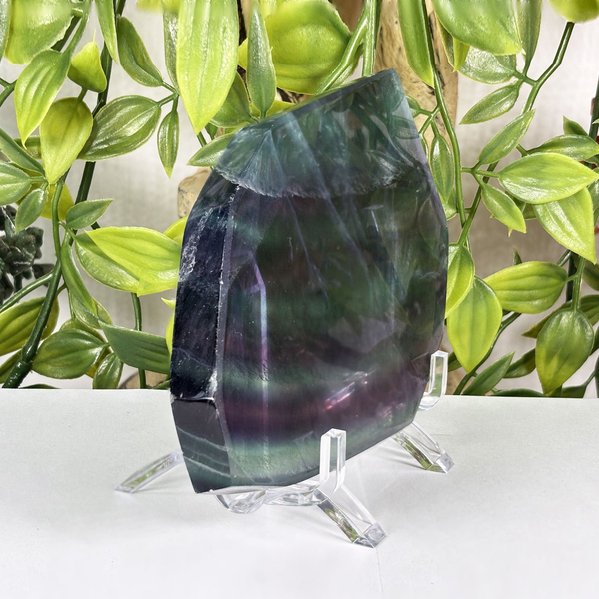 Rainbow Fluorite Crystal Slab - Gem Avenue Retail