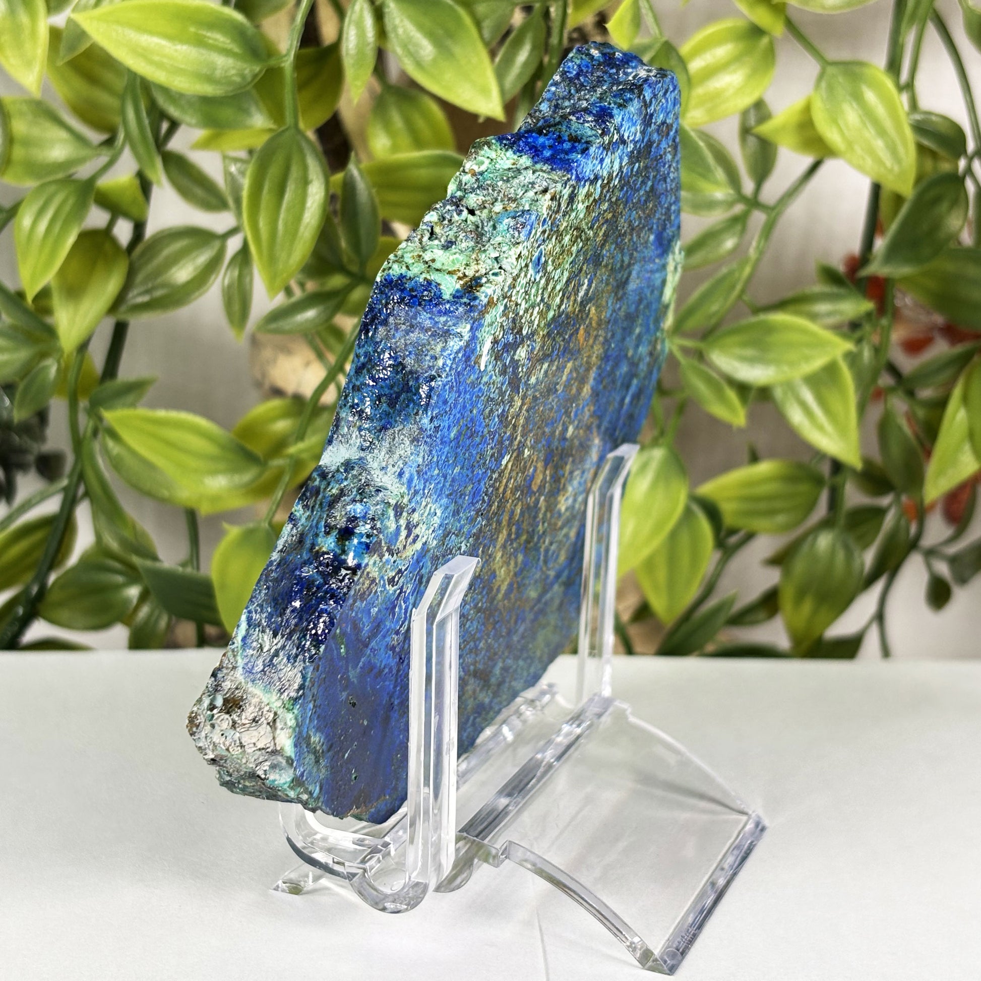 Azurite Malachite Crystal Slab - Gem Avenue Retail