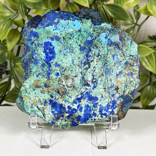 Azurite Malachite Crystal Slab - Gem Avenue Retail