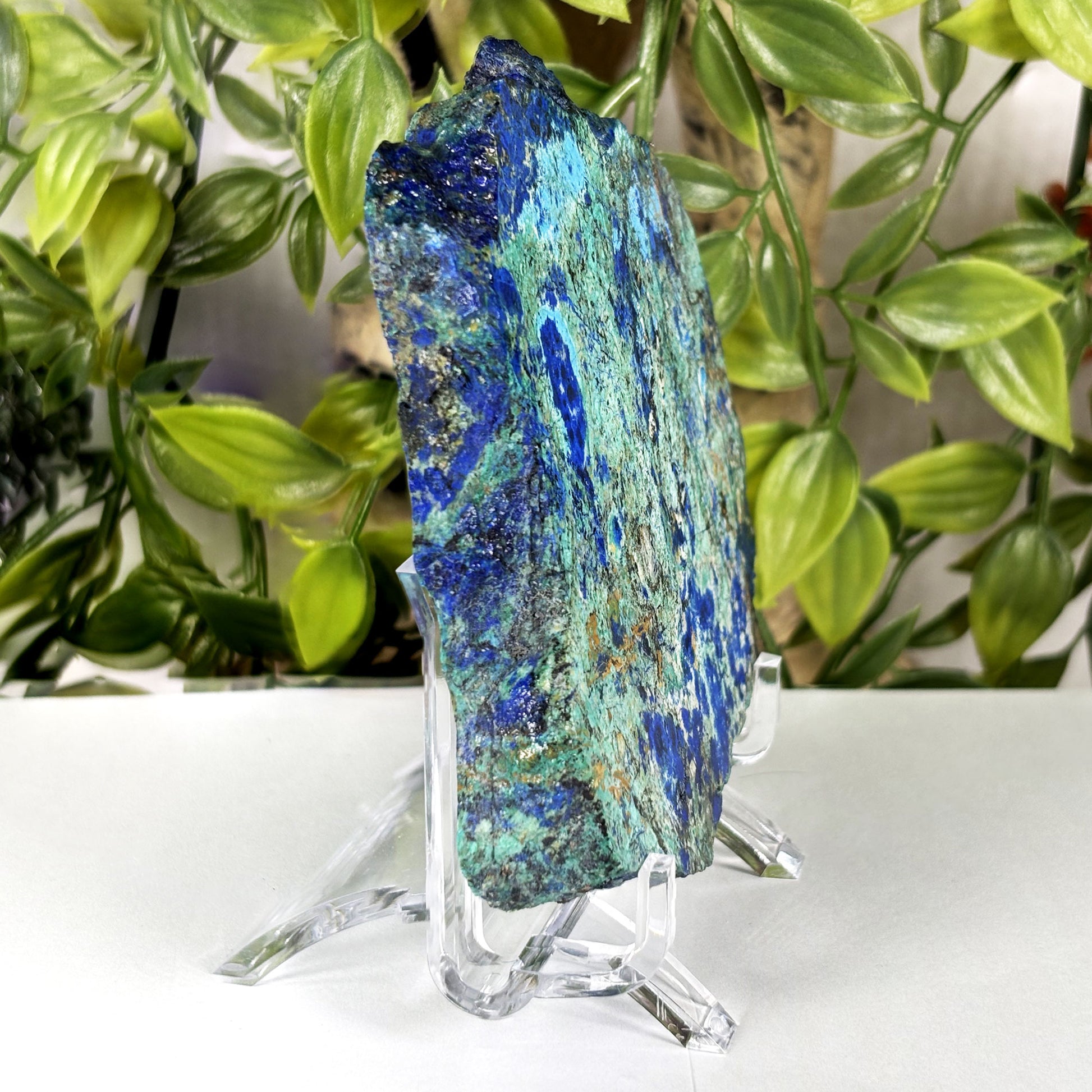 Azurite Malachite Crystal Slab - Gem Avenue Retail