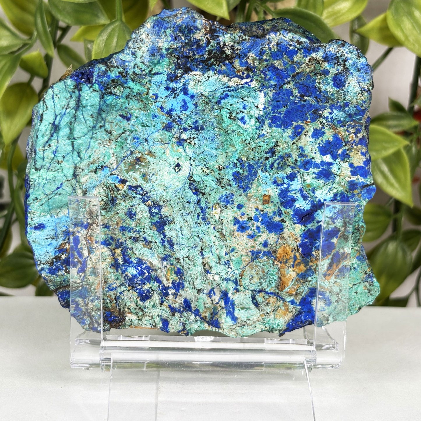 Azurite Malachite Crystal Slab - Gem Avenue Retail