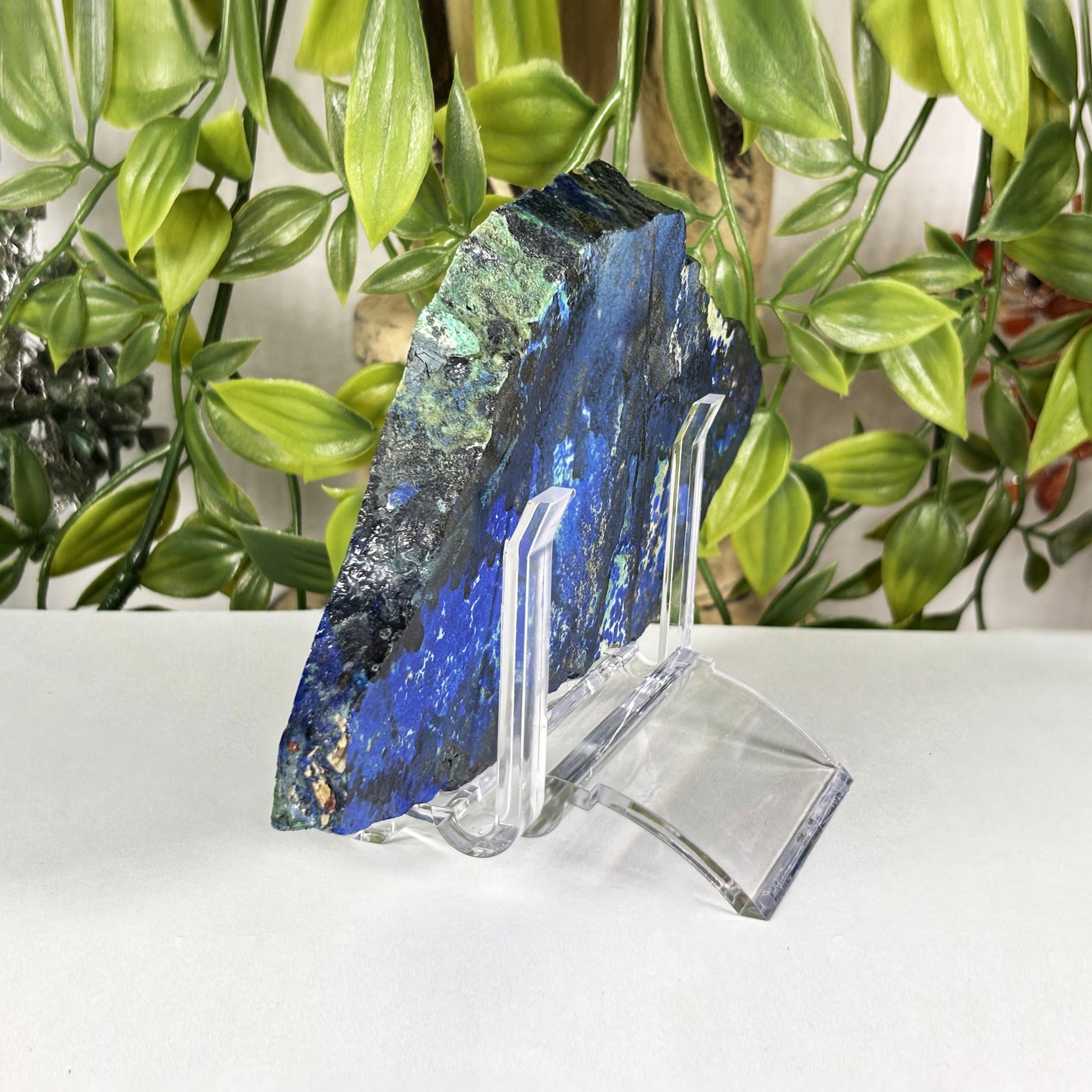 Azurite Malachite Crystal Slab - Gem Avenue Retail