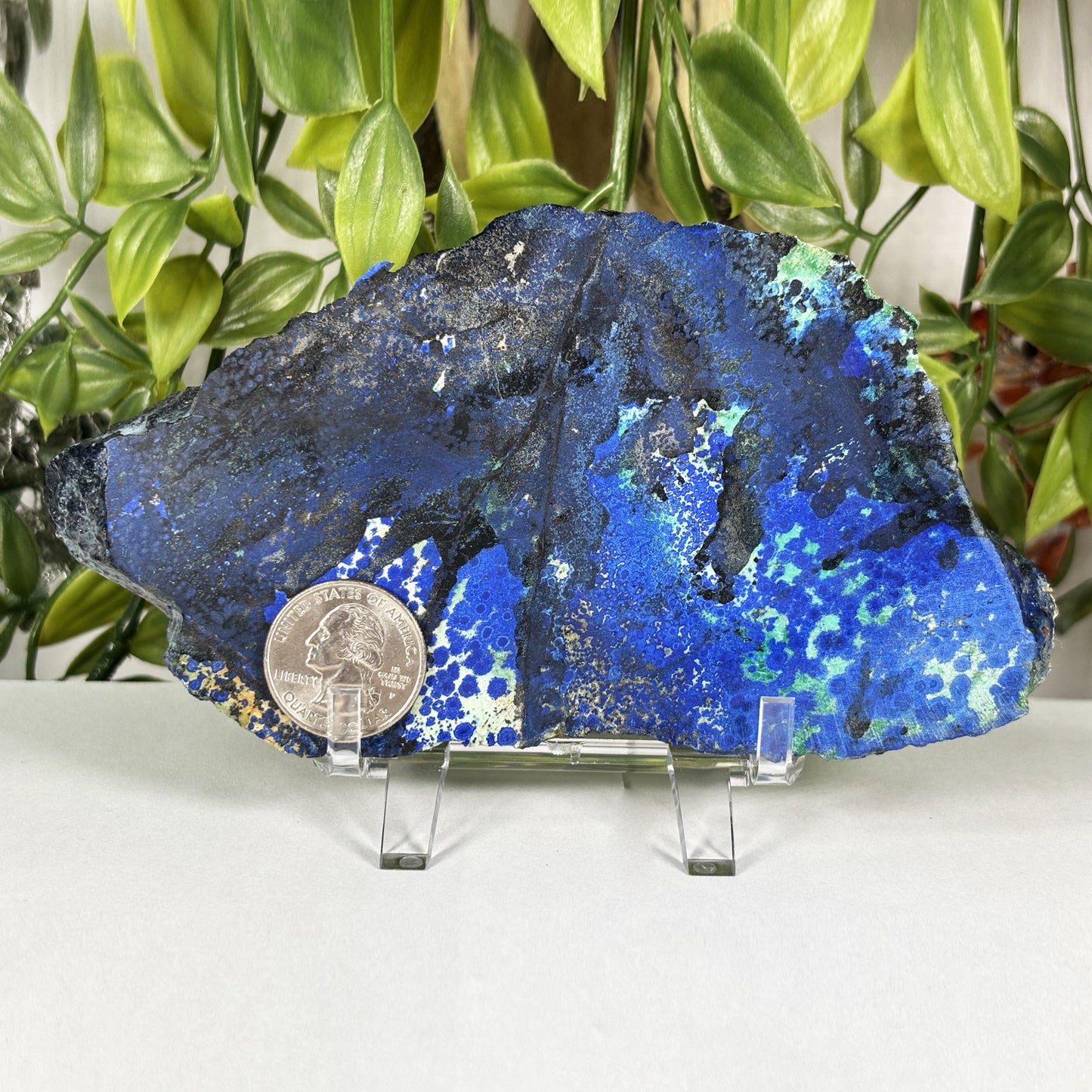 Azurite Malachite Crystal Slab - Gem Avenue Retail