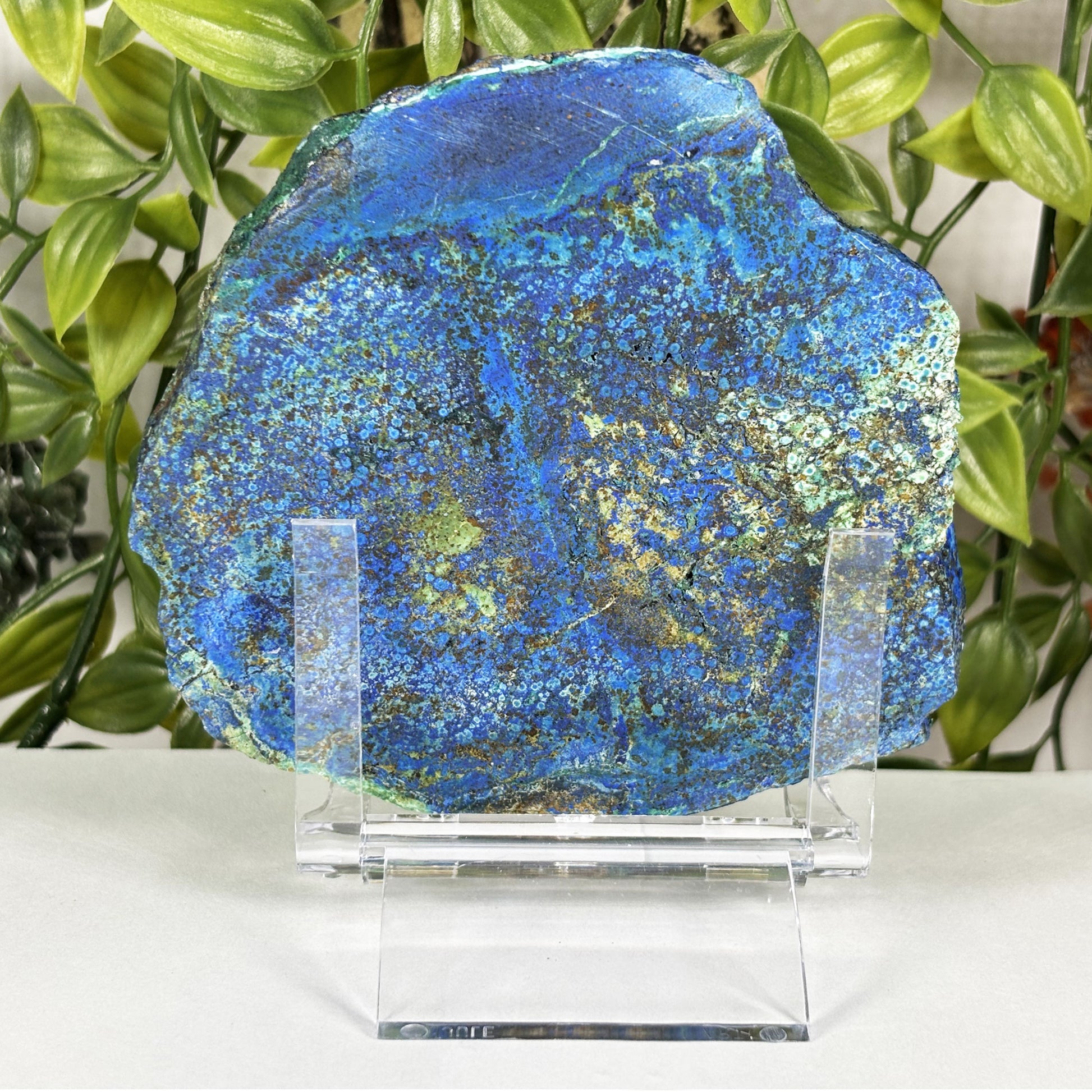 Azurite Malachite Crystal Slab - Gem Avenue Retail