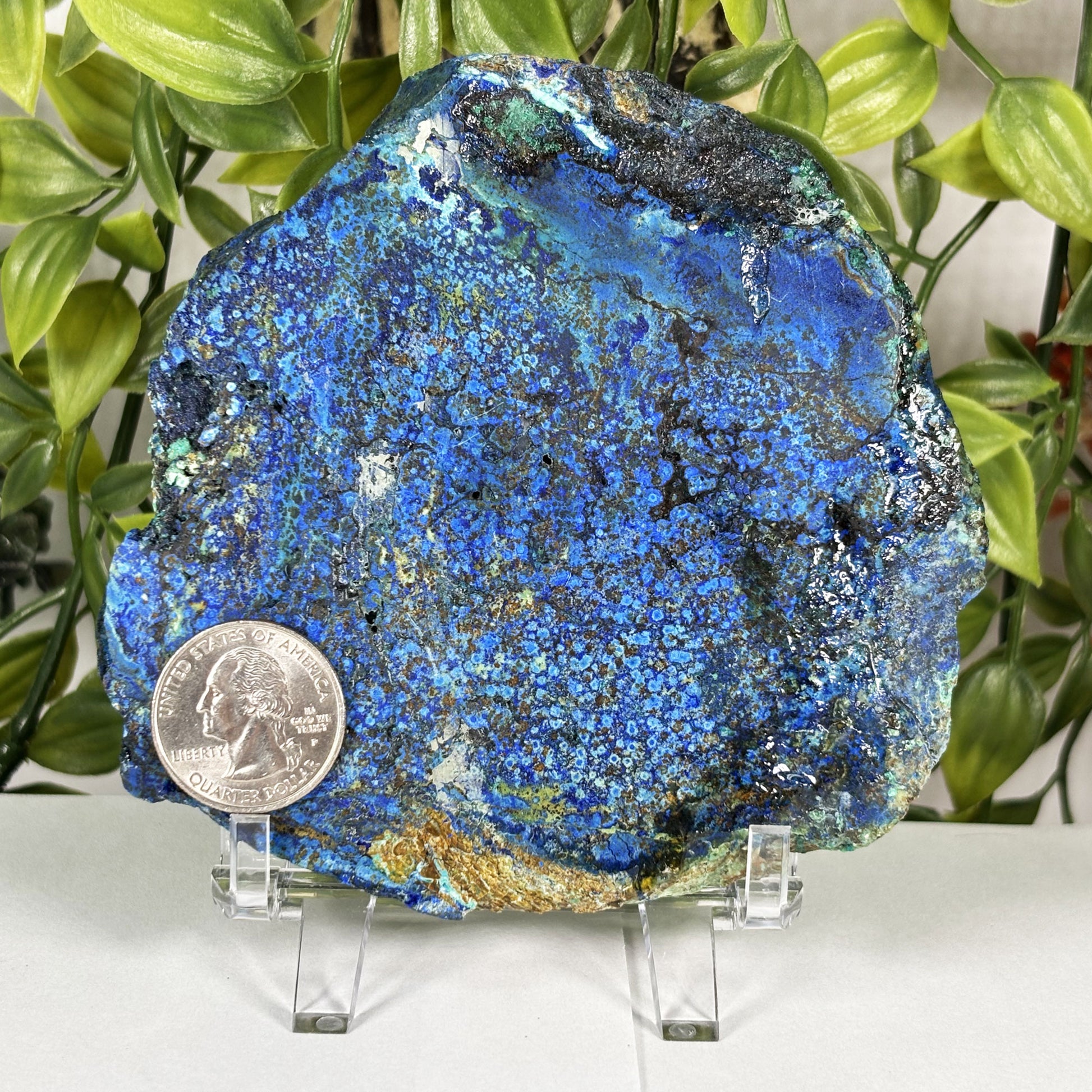 Azurite Malachite Crystal Slab - Gem Avenue Retail