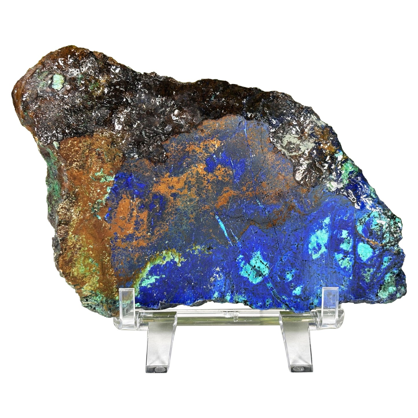 Azurite Malachite Crystal Slab - Gem Avenue Retail