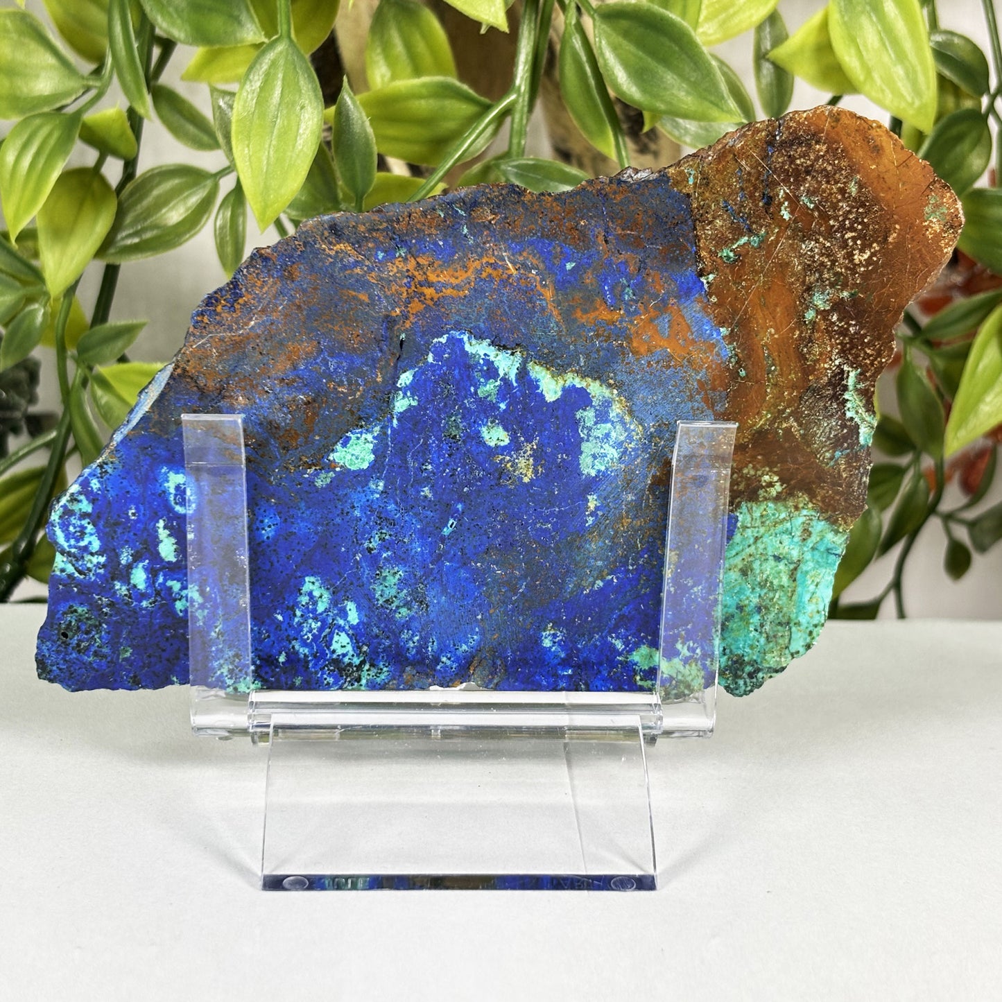 Azurite Malachite Crystal Slab - Gem Avenue Retail