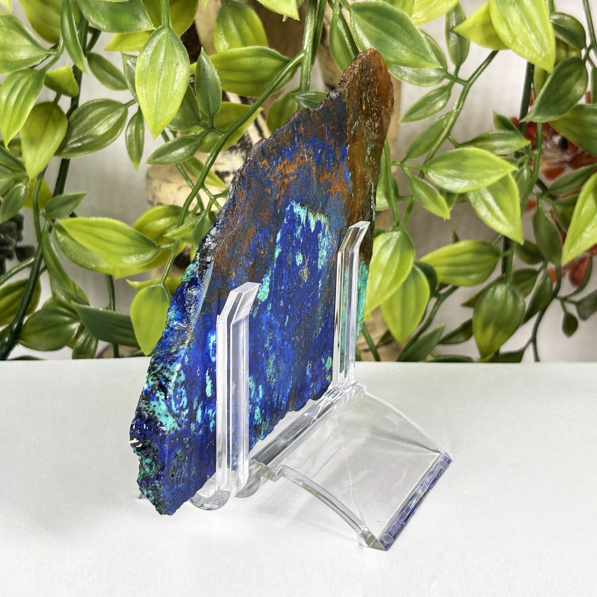 Azurite Malachite Crystal Slab - Gem Avenue Retail