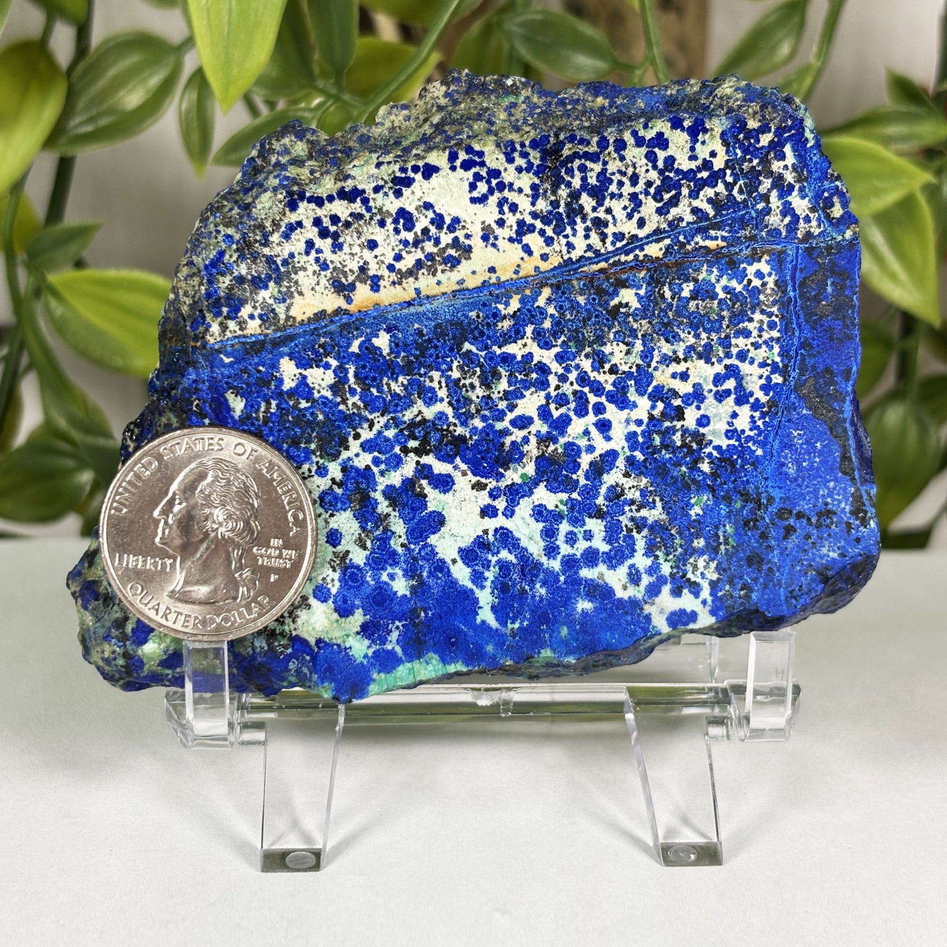 Azurite Malachite Crystal Slab - Gem Avenue Retail